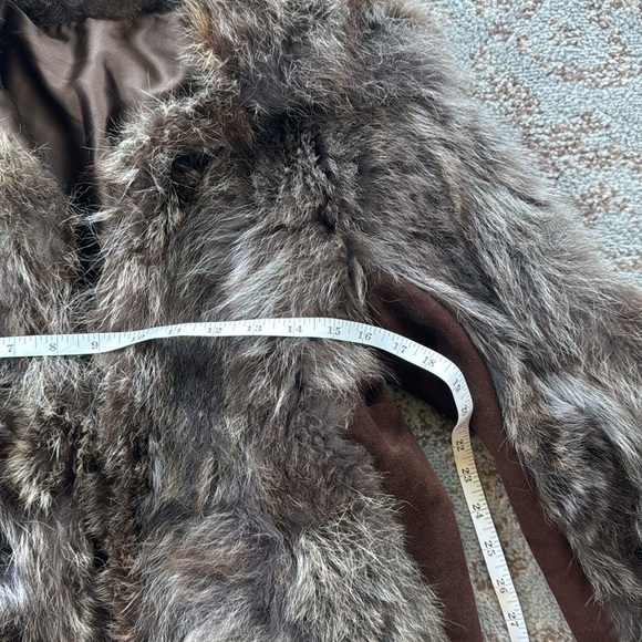 Vintage Racoon Fur and Suede Jacket - Picture 6 of 10